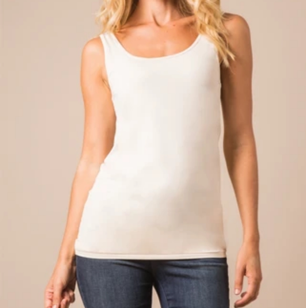 Noelle White Tank Top Size Small/Medium 8/10